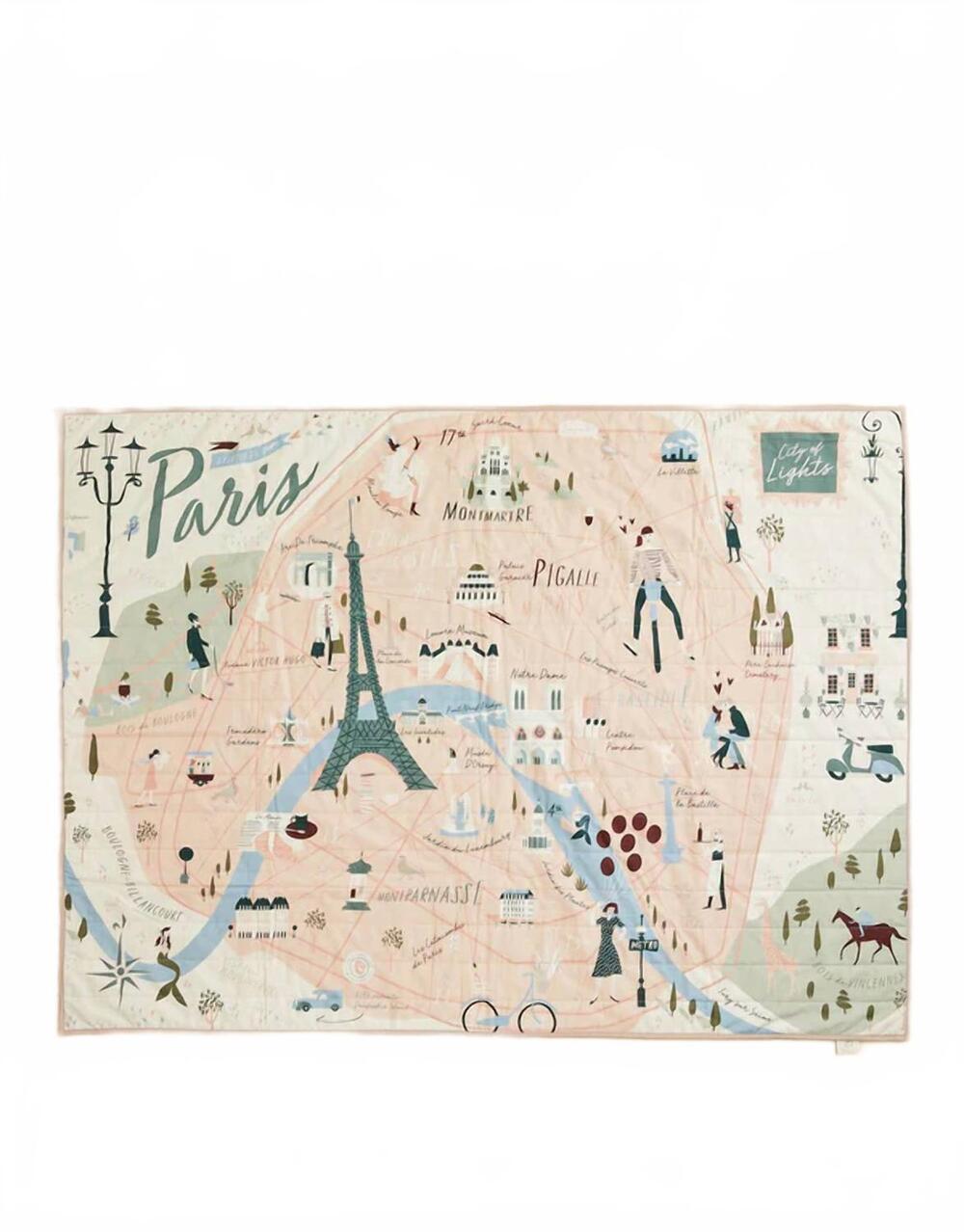 NEW SPARTINA 449 cotton quilted throw in paris